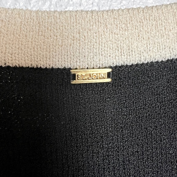 St. John Black and Cream Tank Top - Picture 7 of 7